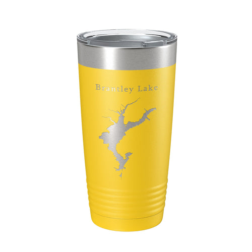 Brantley Lake Map Tumbler Travel Mug Insulated Laser Engraved Coffee Cup New Mexico 20 oz