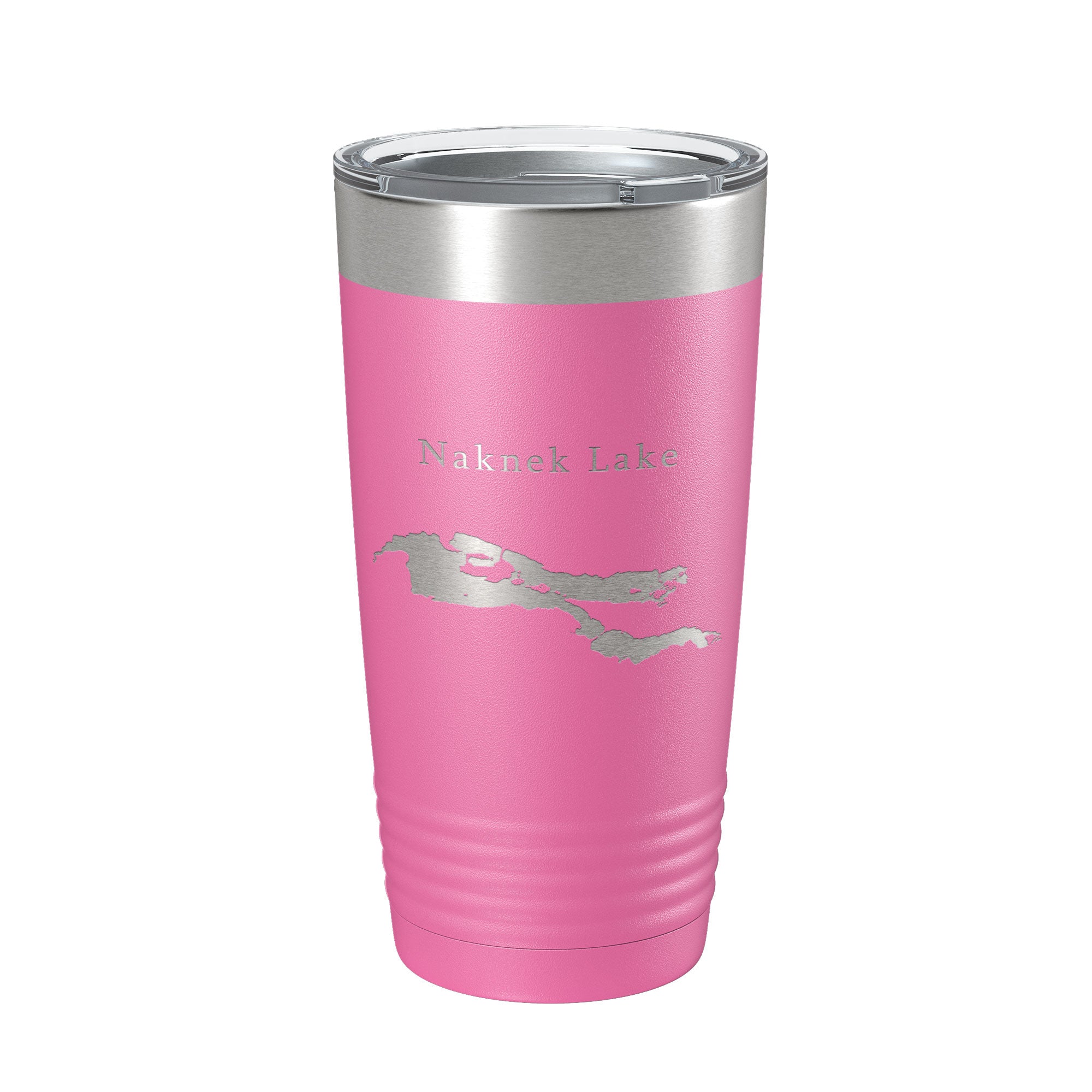 Naknek Lake Map Tumbler Travel Mug Insulated Laser Engraved Coffee Cup Alaska 20 oz