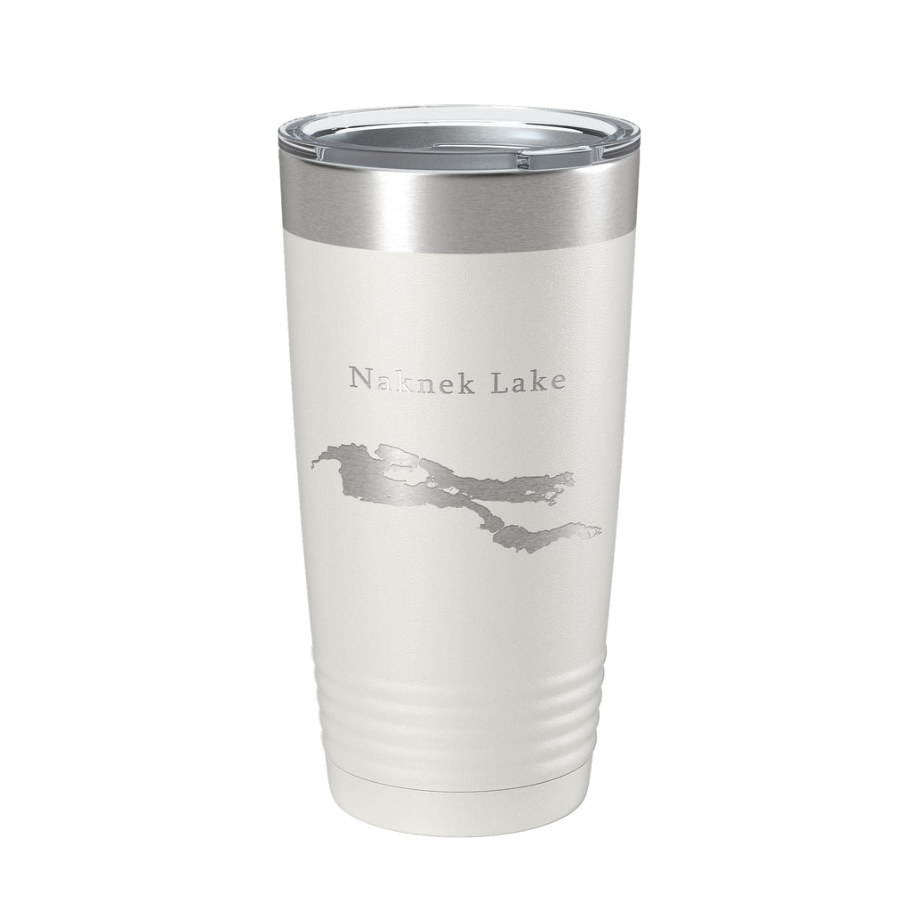 Naknek Lake Map Tumbler Travel Mug Insulated Laser Engraved Coffee Cup Alaska 20 oz