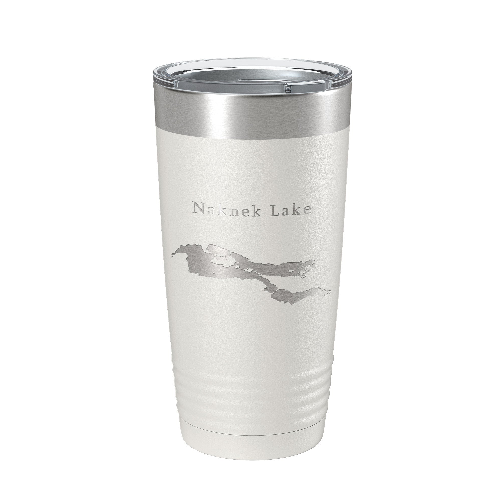 Naknek Lake Map Tumbler Travel Mug Insulated Laser Engraved Coffee Cup Alaska 20 oz