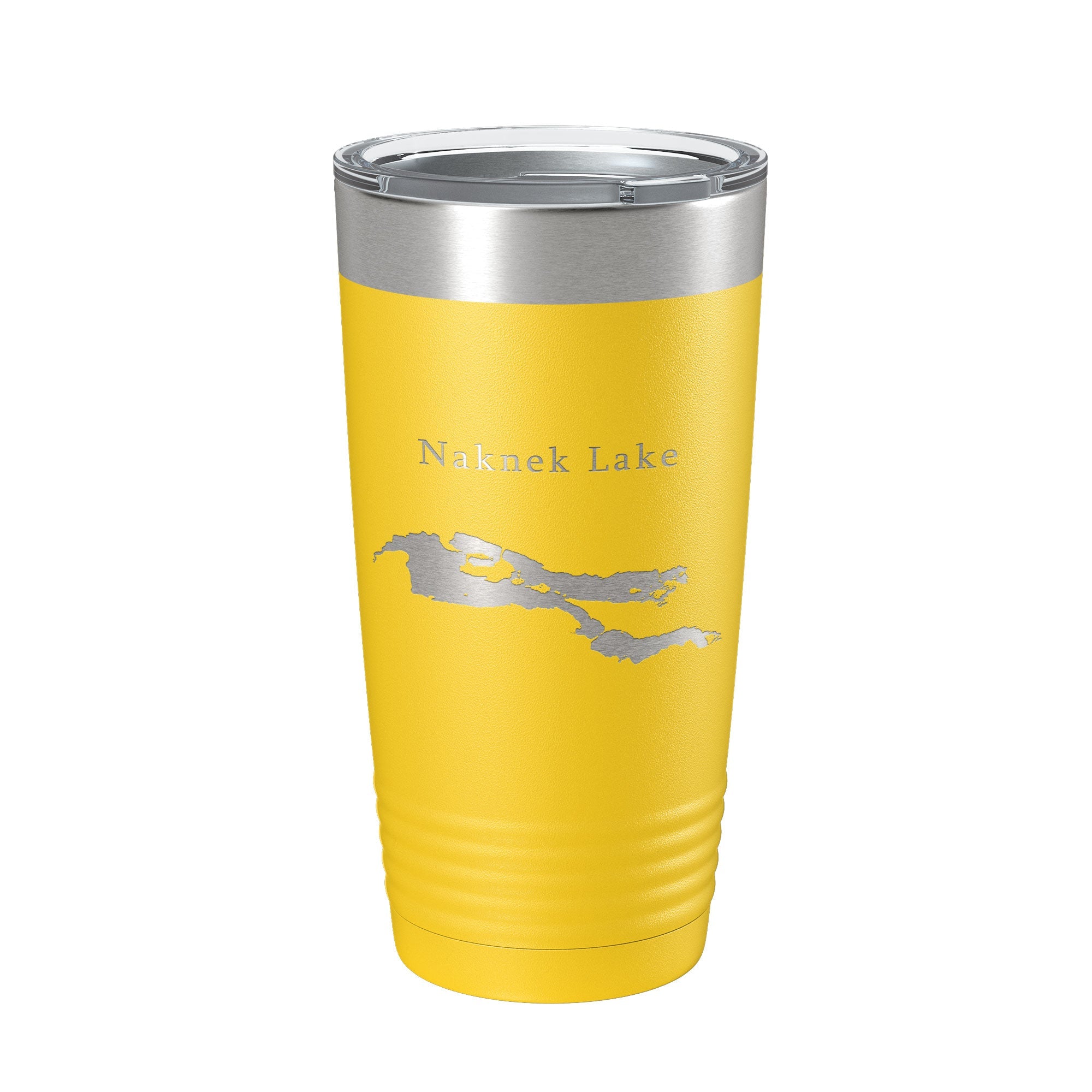 Naknek Lake Map Tumbler Travel Mug Insulated Laser Engraved Coffee Cup Alaska 20 oz
