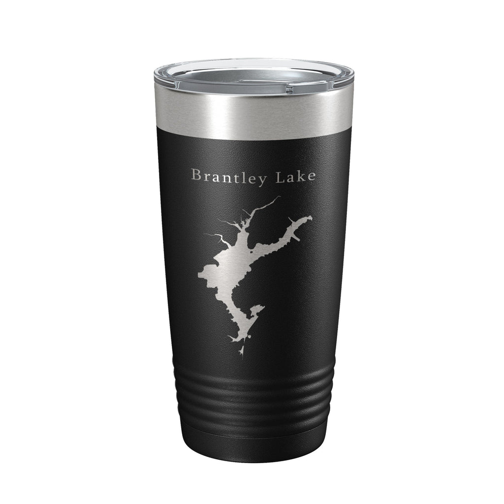 Brantley Lake Map Tumbler Travel Mug Insulated Laser Engraved Coffee Cup New Mexico 20 oz