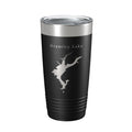 Brantley Lake Map Tumbler Travel Mug Insulated Laser Engraved Coffee Cup New Mexico 20 oz