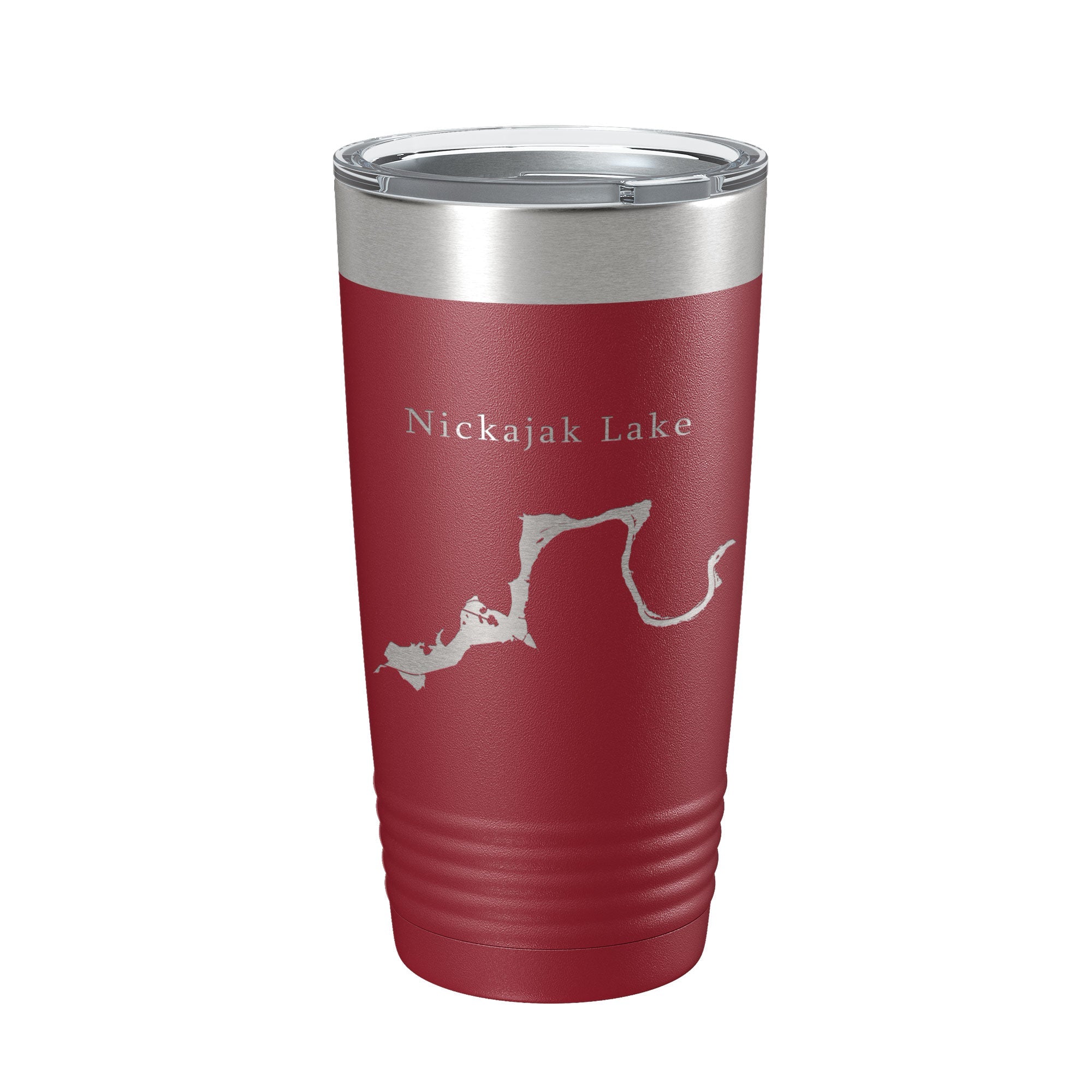 Nickajak Lake Map Tumbler Travel Mug Insulated Laser Engraved Coffee Cup Tennessee 20 oz