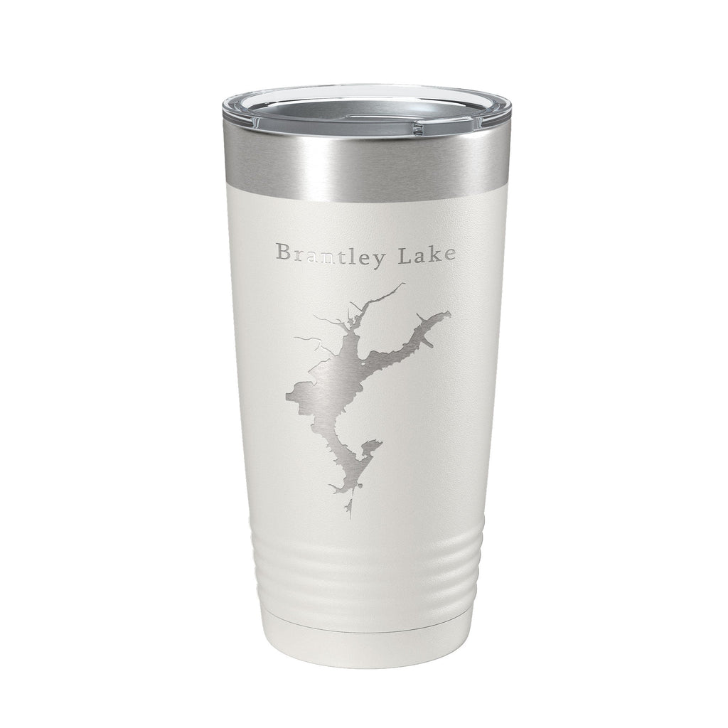 Brantley Lake Map Tumbler Travel Mug Insulated Laser Engraved Coffee Cup New Mexico 20 oz