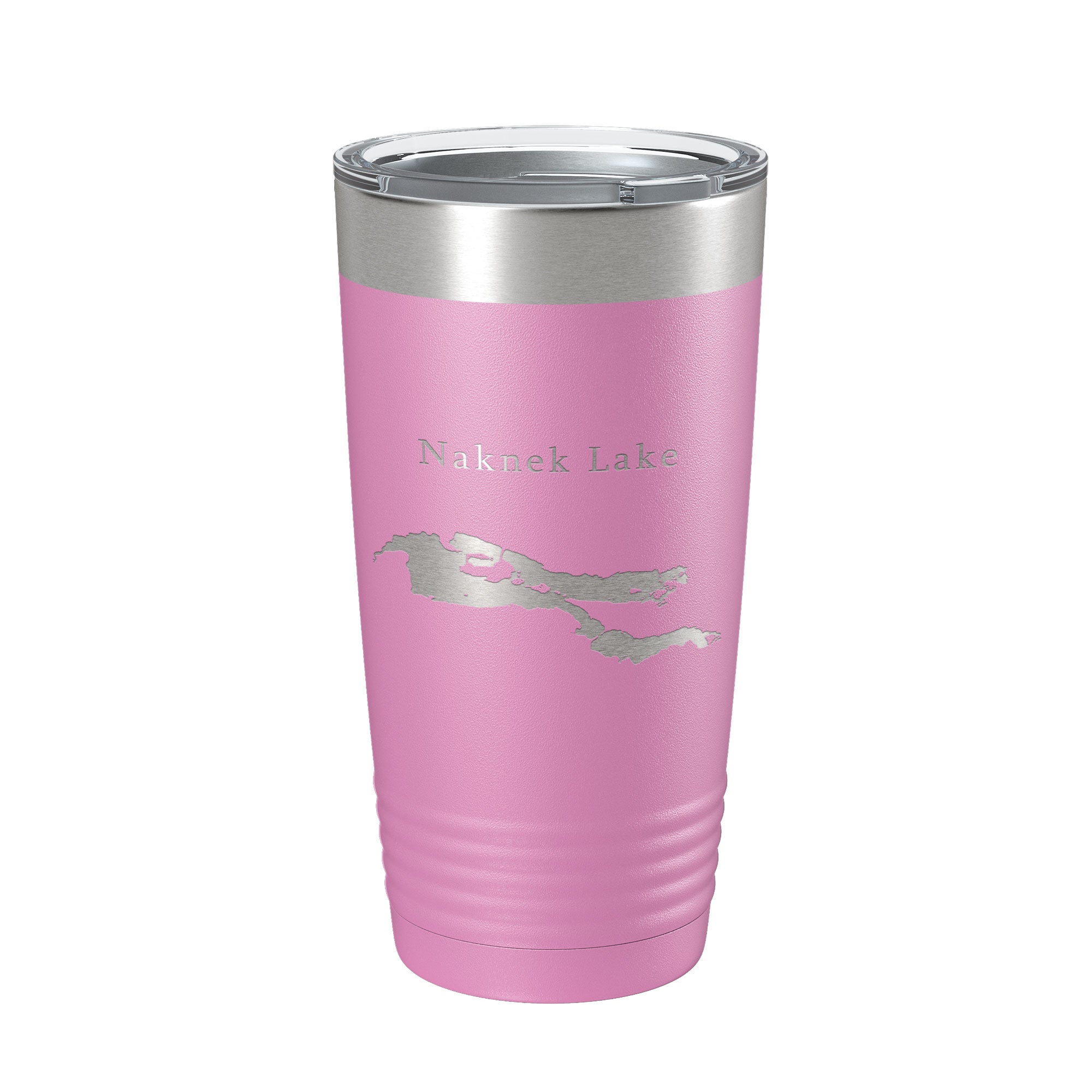 Naknek Lake Map Tumbler Travel Mug Insulated Laser Engraved Coffee Cup Alaska 20 oz