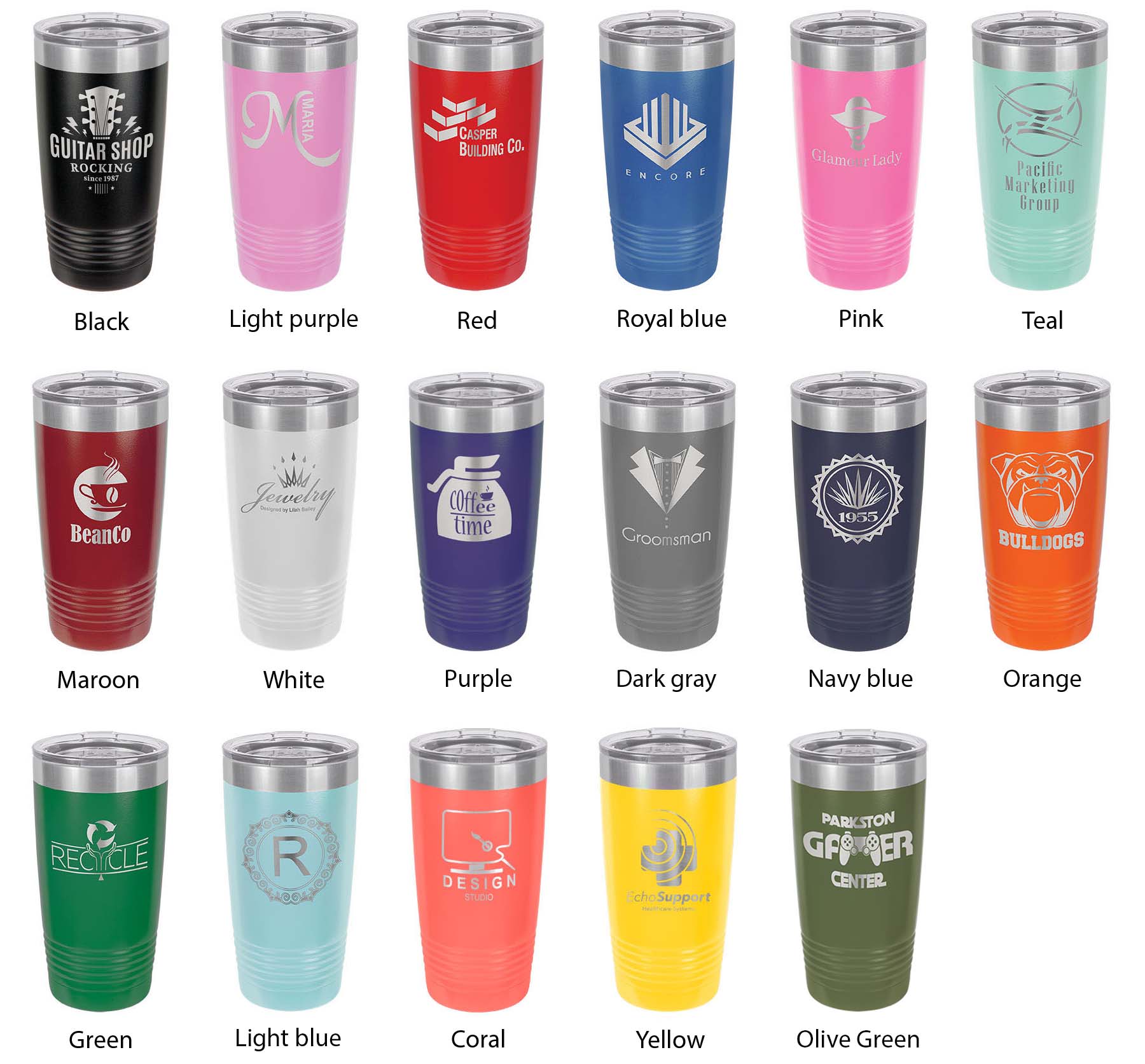 Ohio Tumbler Home State Travel Mug Insulated Laser Engraved Map Coffee Cup 20 oz