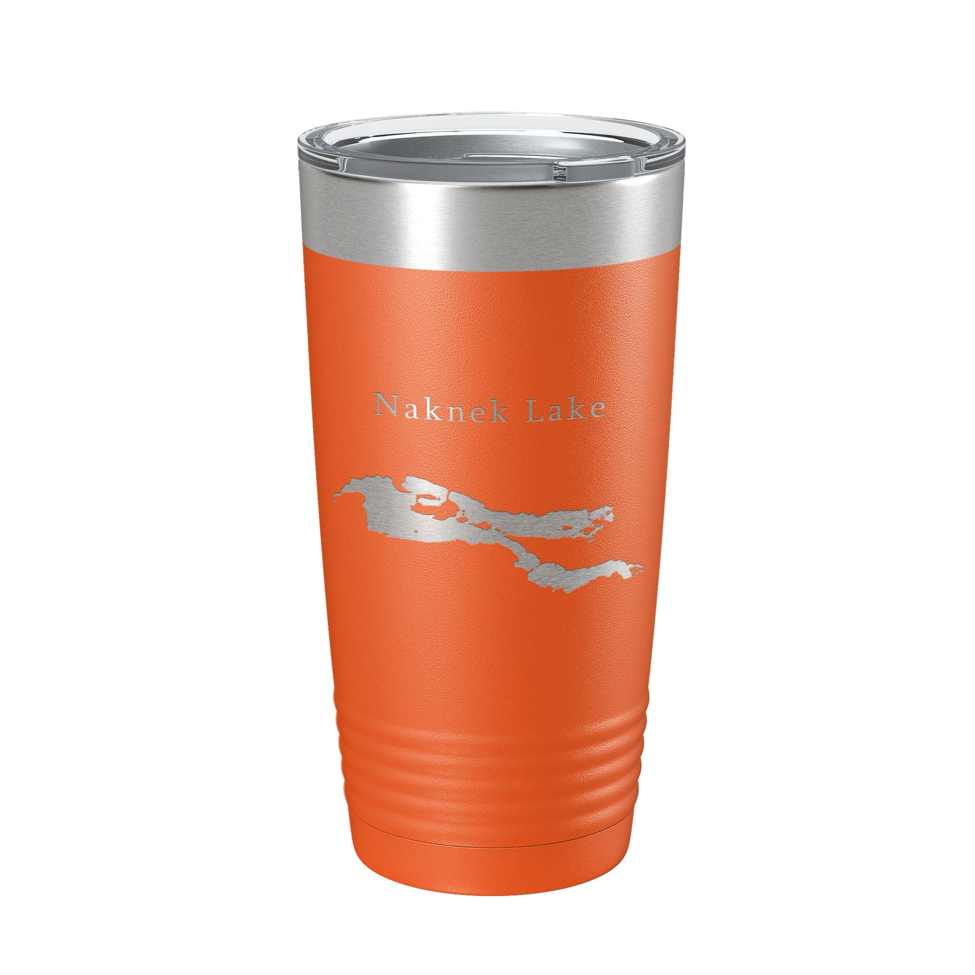Naknek Lake Map Tumbler Travel Mug Insulated Laser Engraved Coffee Cup Alaska 20 oz