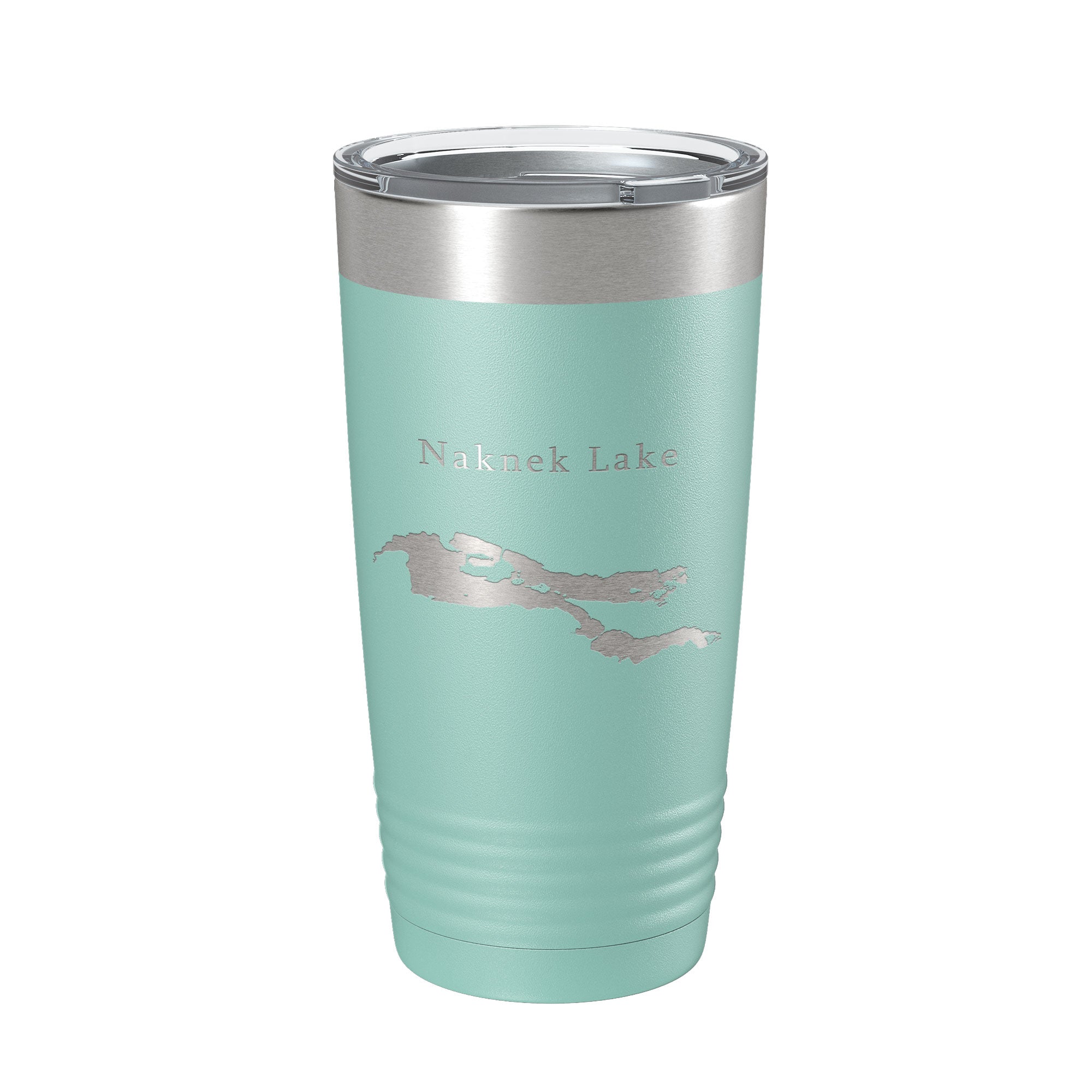 Naknek Lake Map Tumbler Travel Mug Insulated Laser Engraved Coffee Cup Alaska 20 oz